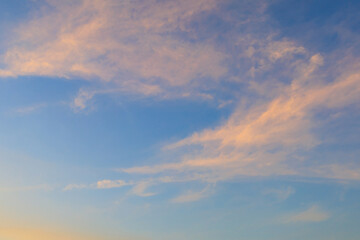 Naklejka na ściany i meble Very nice sky after sunset. Background or backdrop