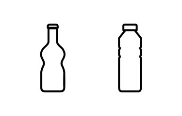 Bottle icon vector for web and mobile app. bottle sign and symbol