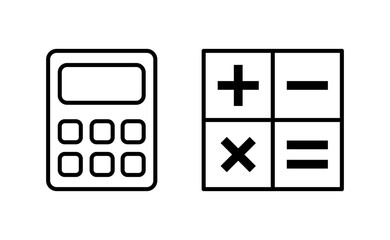 Calculator icon vector for web and mobile app. Accounting calculator sign and symbol.