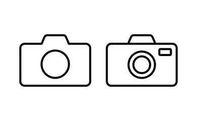 Camera icon vector for web and mobile app. photo camera sign and symbol. photography icon.