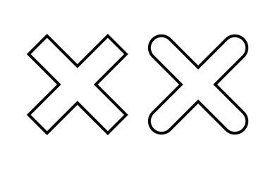 Close icon vector for web and mobile app. Delete sign and symbol. cross sign