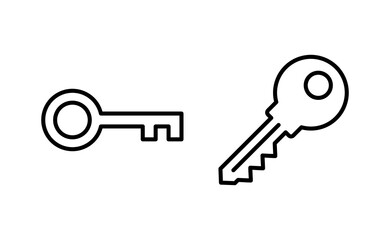 Key icon vector for web and mobile app. Key sign and symbol.