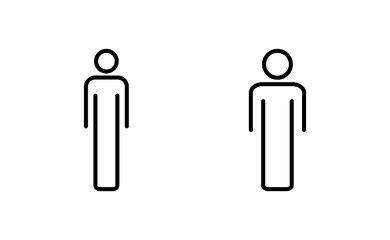 Man icon vector for web and mobile app. male sign and symbol. human symbol