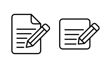 Note icon vector for web and mobile app. notepad sign and symbol