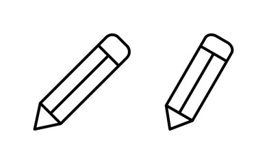 Pencil icon vector for web and mobile app. pen sign and symbol. edit icon vector