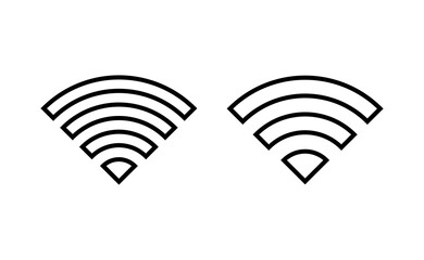 Wifi icon vector for web and mobile app. signal sign and symbol. Wireless  icon