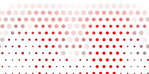 Light red vector template with circles.