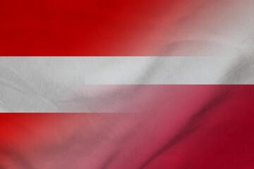 Austria and Chile national flag transborder relations CHN AUT