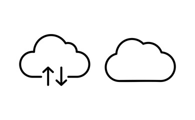 Cloud icon vector for web and mobile app. cloud sign and symbol