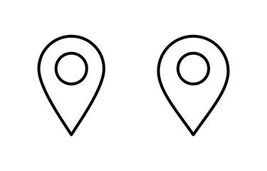 Pin icon vector for web and mobile app. Location sign and symbol. destination icon. map pin