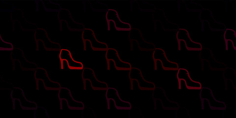 Dark purple vector background with woman symbols.