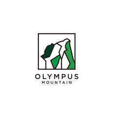 Olympus logo icon design template flat vector