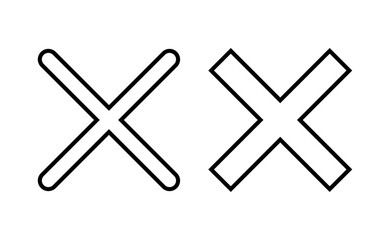 Fototapeta premium Close icon vector for web and mobile app. Delete sign and symbol. cross sign