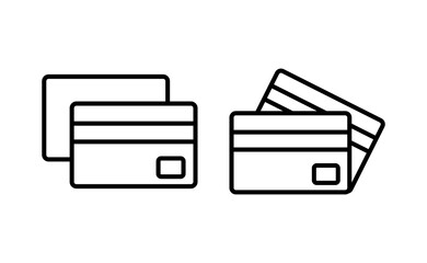 Credit card icon vector for web and mobile app. Credit card payment sign and symbol