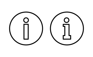 Info sign icon vector for web and mobile app. about us sign and symbol. Faq icon