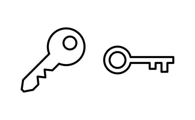 Key icon vector for web and mobile app. Key sign and symbol.