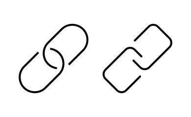 Link icon vector for web and mobile app. Hyperlink chain sign and symbol