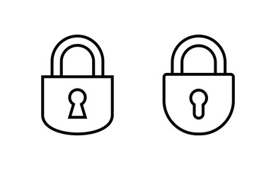 Lock icon vector for web and mobile app. Padlock sign and symbol. Encryption icon. Security symbol