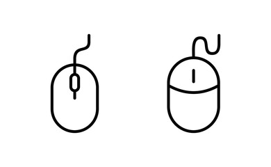 Mouse icon vector for web and mobile app. click sign and symbol. pointer icon vector.