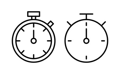 stopwatch icon vector for web and mobile app. Timer sign and symbol. Countdown icon. Period of time