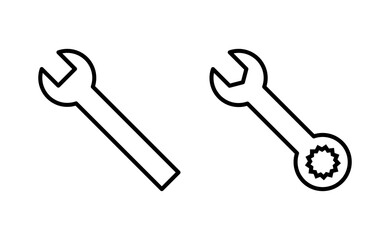 Wrench icon vector for web and mobile app. repair icon. tools sign and symbol