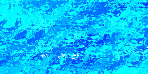 Dark blue vector backdrop with triangles, lines.