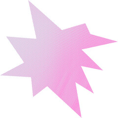Abstract transparent halftone grunge burst shape.