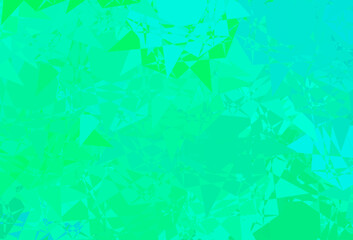 Light Green vector template with triangle shapes.