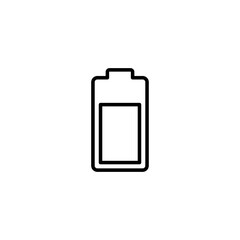 Battery icon vector illustration. battery charging sign and symbol. battery charge level