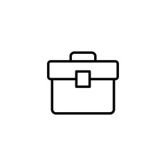 Briefcase icon vector illustration. suitcase sign and symbol. luggage symbol.