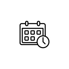 Calendar icon vector illustration. Calender sign and symbol. Schedule icon symbol