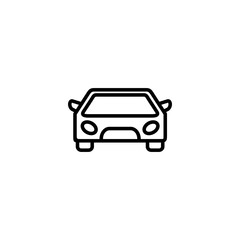 Car icon vector illustration. car sign and symbol. small sedan