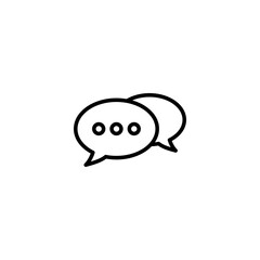 Chat icon vector illustration. speech bubble sign and symbol. comment icon. message
