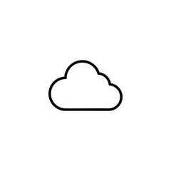 Cloud icon vector illustration. cloud sign and symbol