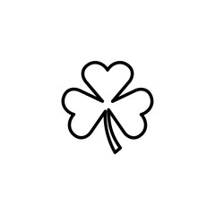 Clover icon vector illustration. clover sign and symbol. four leaf clover icon.