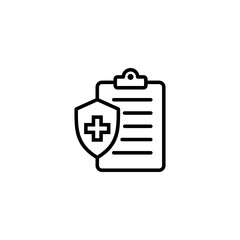 Medical insurance icon vector illustration. health insurance sign and symbol