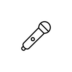 Microphone icon vector illustration. karaoke sign and symbol