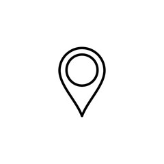 Pin icon vector illustration. Location sign and symbol. destination icon. map pin