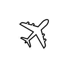 Plane icon vector illustration. Airplane sign and symbol. Flight transport symbol. Travel sign. aeroplane