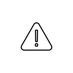Exclamation danger sign illustration. attention sign and symbol. Hazard warning attention sign