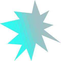 Abstract transparent halftone grunge burst shape.