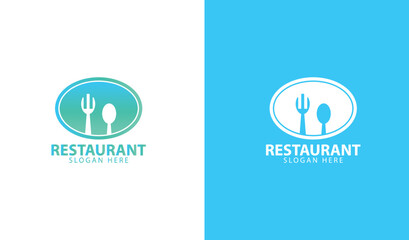 restaurant logo template simple design idea