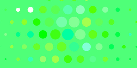 Light Green vector backdrop with dots.