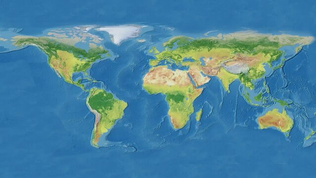 India 3d World Map