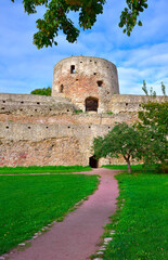 The old Izborsk stone fortress