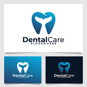 dental care logo vector design template