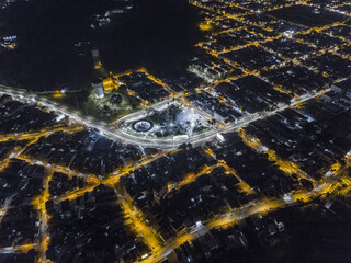 Night in the central city of iquitos in the Peruvian Amazon
