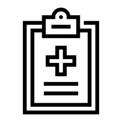 Obraz premium Icon Clipboard Plus With Style Outline