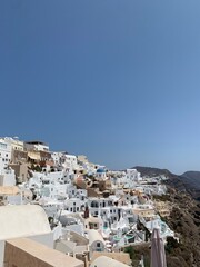 Fototapeta na wymiar Oia town in Santorini. 