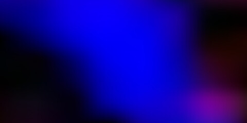 Dark blue, red vector blur template.